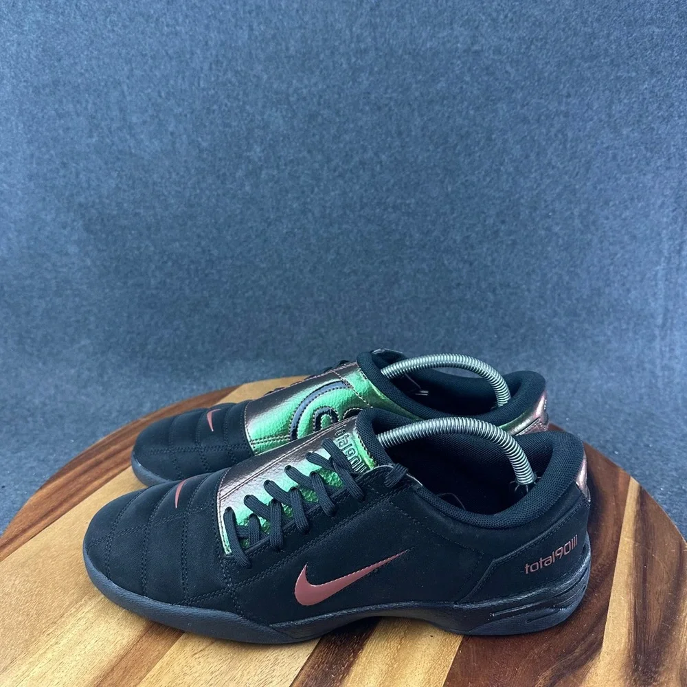 Nike Total 90 PRM Tiempo Black/Red Sepia Men's Soccer Low IO8712-001 Sz 10